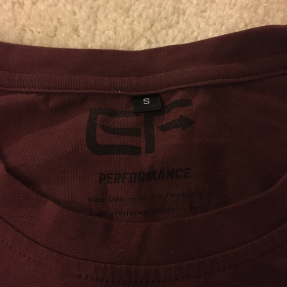 Ever Forward Big Logo Performance Tee MAROON - Picture 4 of 5